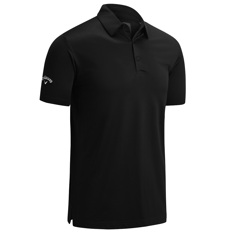 Callaway SwingTech Solid Polo. Beautifully embroidered with your logo.